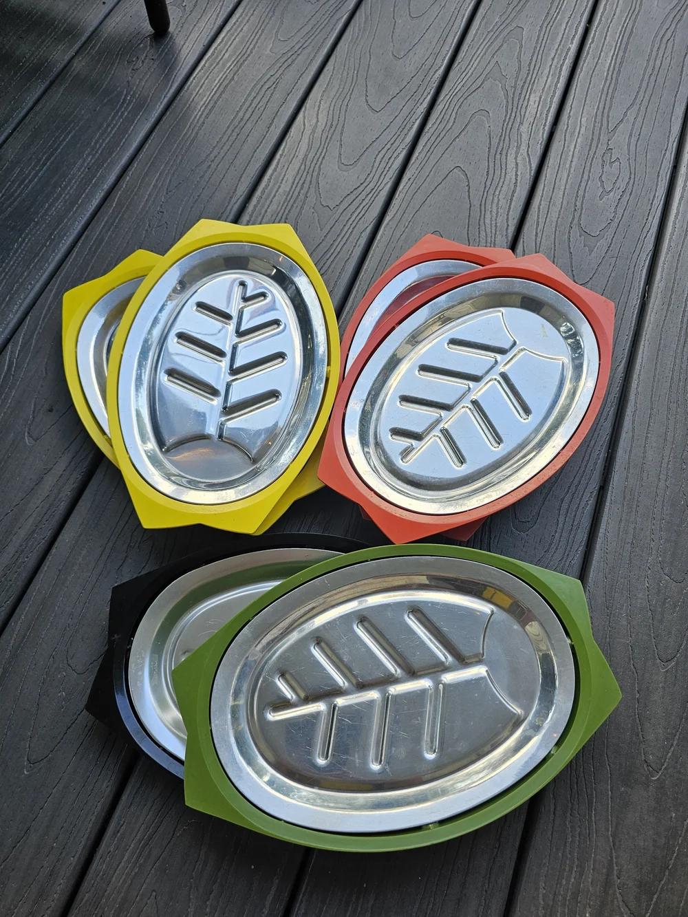 Vintage Nordic Ware Servo-King Sizzling Steak Platter Aluminum Inserts & Bases